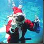 Santa Swimming_scuba