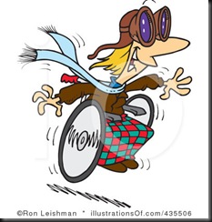 Injured Wheel Chair Racer