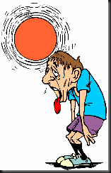Running in the Heat Cartoon