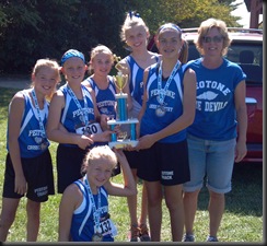 Aby & Peotone Girls w Trophy_St George Invite_9-15-12