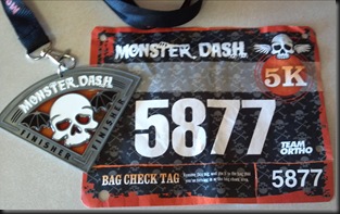 Monster Dash_2012_Medal & Bib