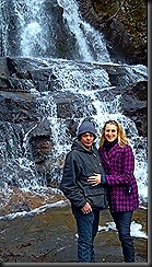 Smoky Mtns__mick & I by waterfall_2013