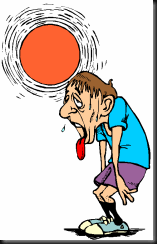 Running in the Heat Cartoon