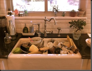 messy dishes