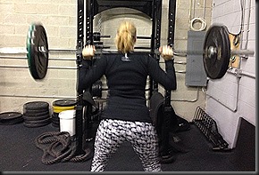 back squats 32